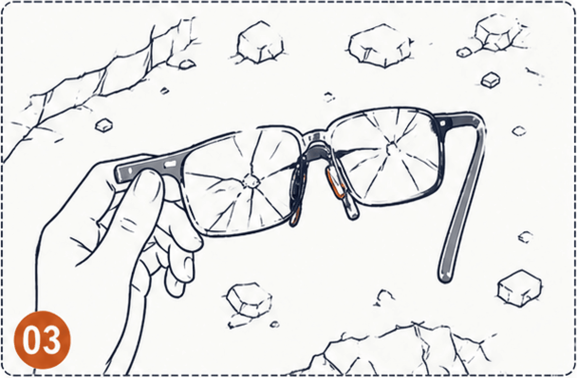 She finds them — already broken.